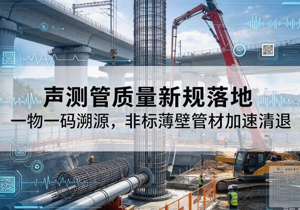 涪陵区声测管质量新规落地，一物一码溯源，非标薄壁管材加速清退