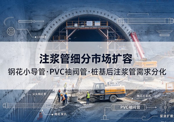 涪陵区注浆管细分市场扩容，隧道钢花小导管、PVC 袖阀管、桩基后注浆管需求分化